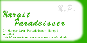 margit paradeisser business card